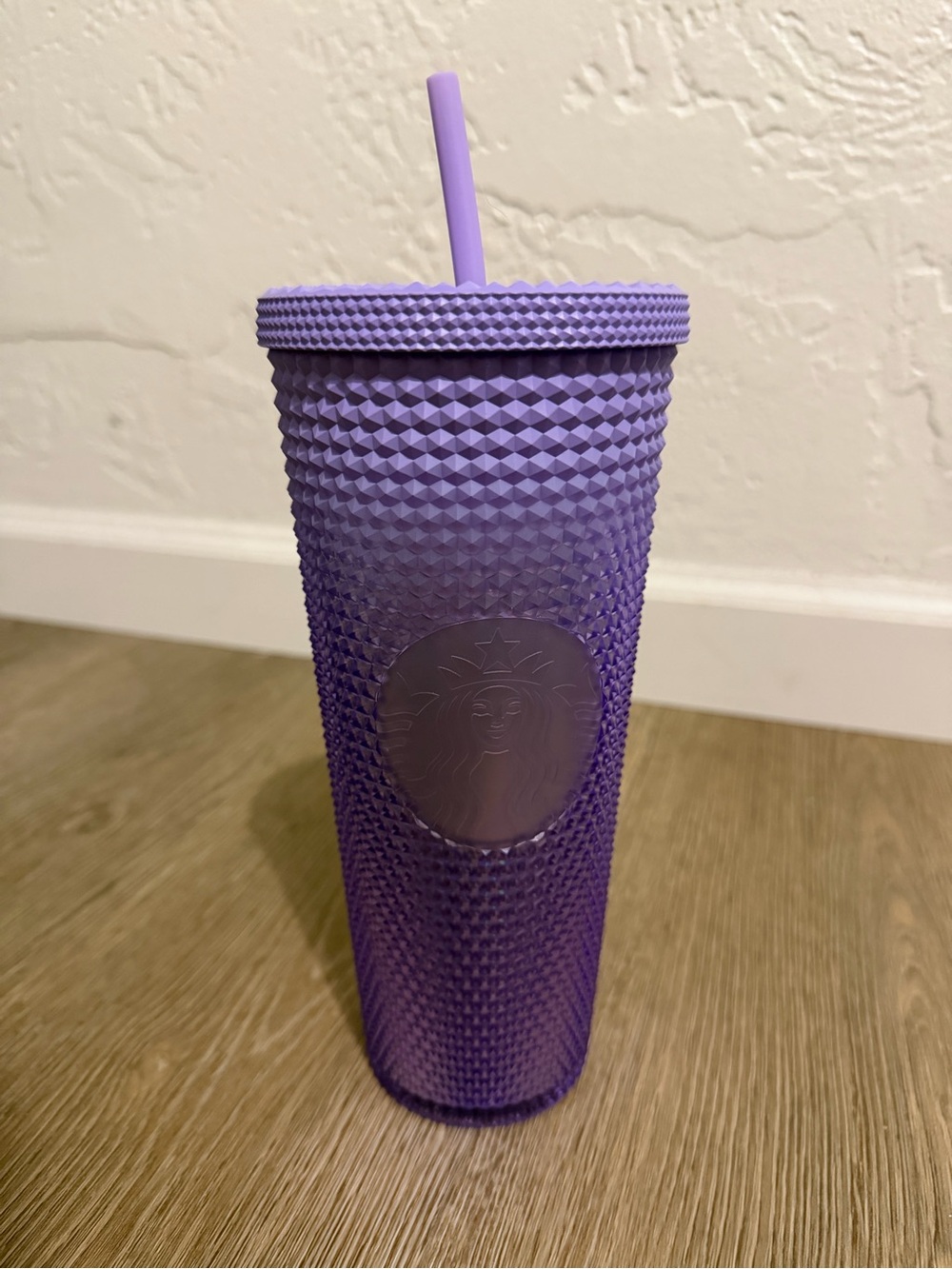 Starbucks Purple Studded Cold Cup with Matching Straw